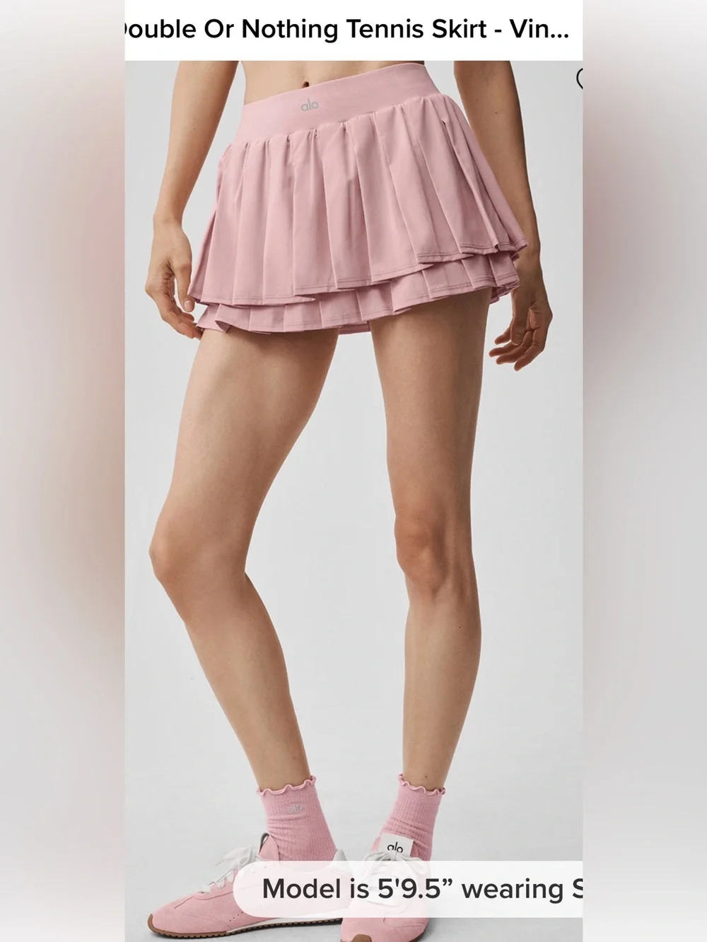 ALO Yoga Double Or Nothing Tennis Skirt-NWT!!